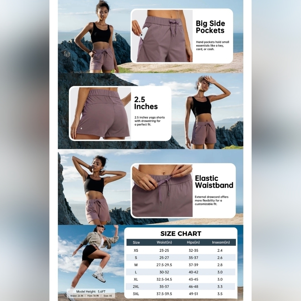 WILLIT Women's Shorts #730 - Picture 11 of 11